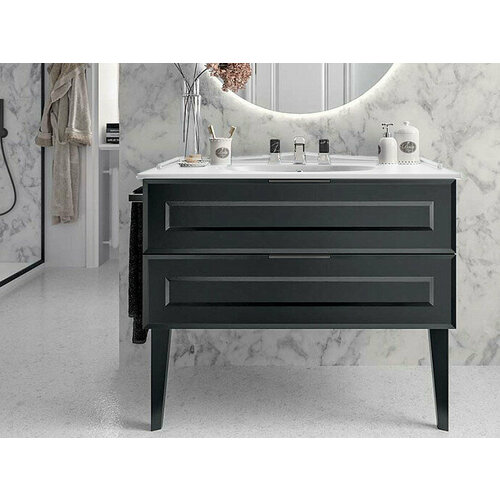 Тумба с раковиной BERLONI BAGNO SUITE VINTAGE SUV BS 2C 122 CRV 190/CHACL/100