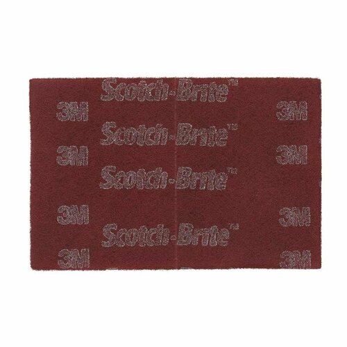 Красный абразивный шлифовальный лист 3M™ Scotch-Brite™ арт. 7447 (Скотч брайт) A VFN P360, 158x224 мм, 3 шт.