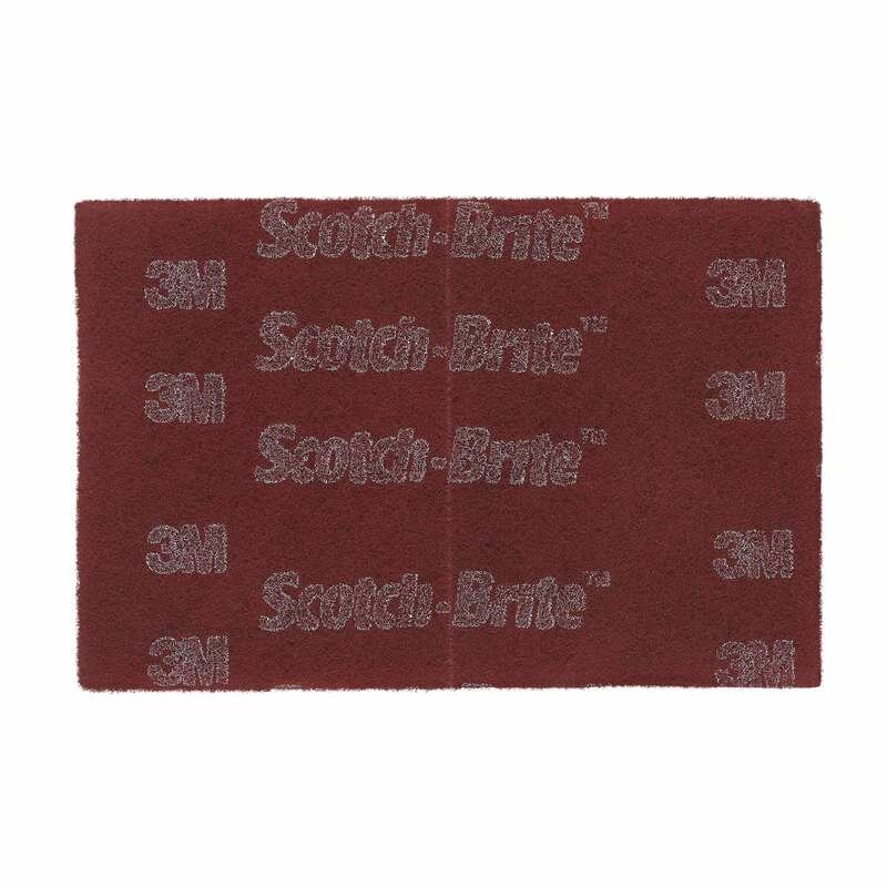 Лист абразивный 3M Scotch-Brite 7447 Very Fine Р360 158ммХ224мм красный нетканый абразив 1шт