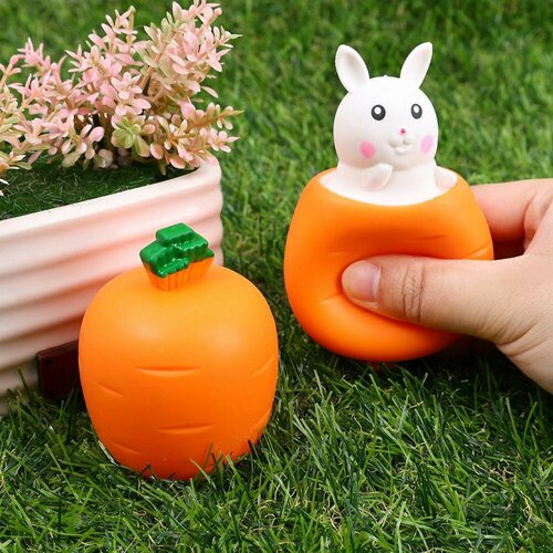 Игрушка антистресс заяц в моркови