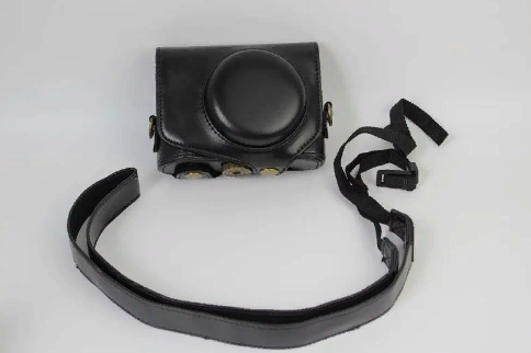 Сумка-кожух-футляр MyPads Estuche из импортной эко-кожи для фотоаппарата Canon PowerShot G7X Mark II черный