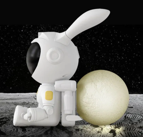 Домашний лазерный проектор звездного неба Заяц космонафт / Moon Bunny