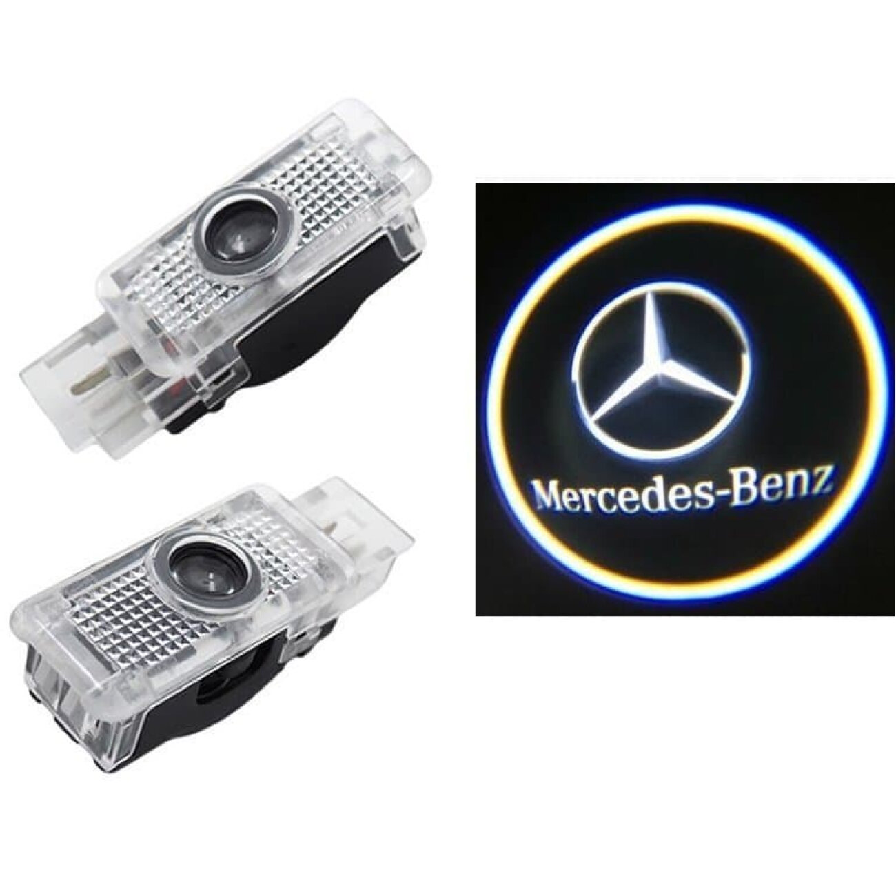 Лазерная проекция Mercedes для CLA, CLS, C207 комплект 2 шт.