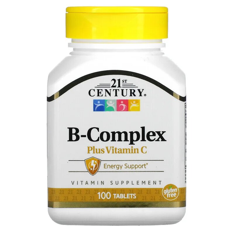 Таблетки 21st Century BComplex Plus Vitamin C 150 г 100 шт