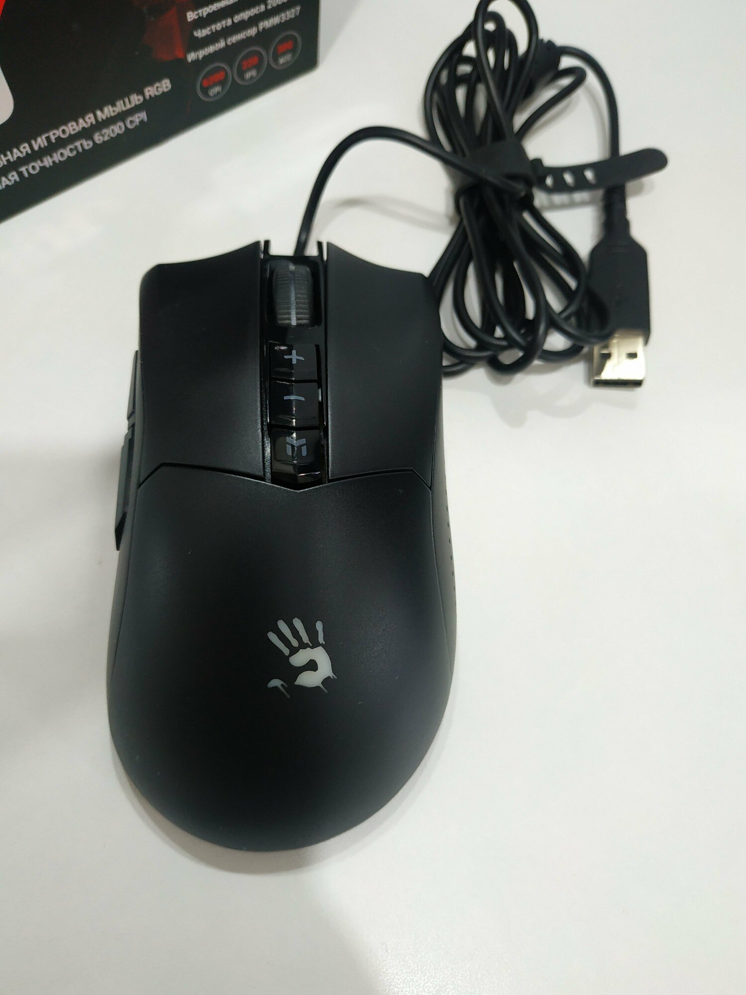 Мышь A4Tech Bloody ES9 черный оптическая (6200dpi) USB (7but) — фото 1