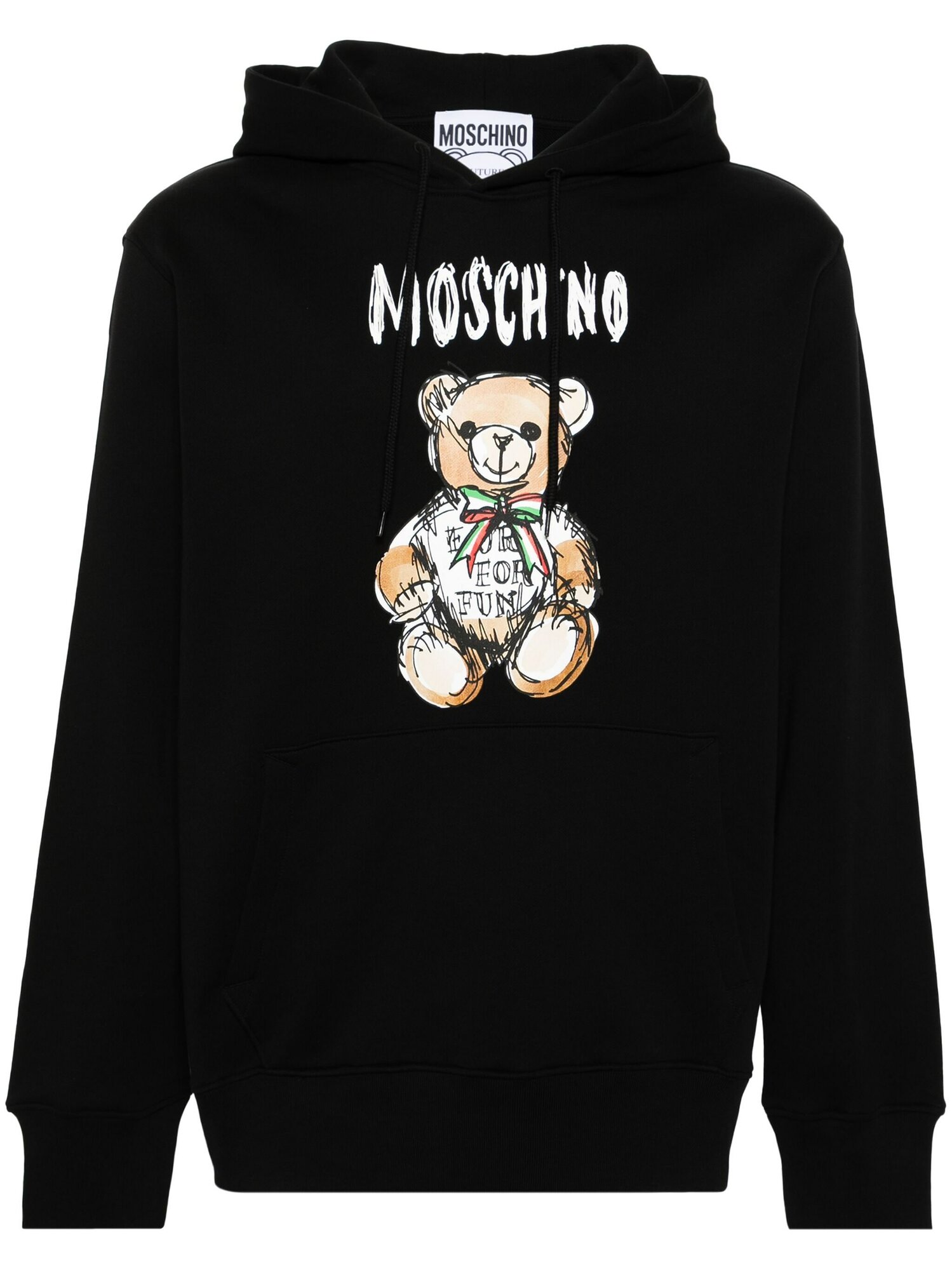 Худи MOSCHINO Teddy Bear, размер 52, , черный