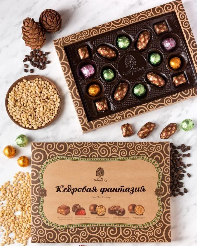 Конфеты ассорти Кедровая фантазия Сибирский Кедр  10 г