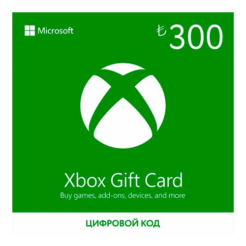 Подарочный код 300 TL Xbox Live регион Турция Карта оплаты Цифровой код 2531₽