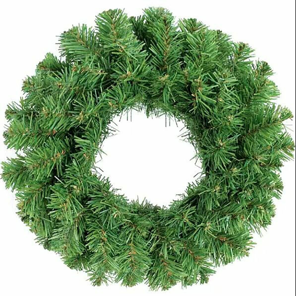 Новогодний венок классический без декора 30*30 см