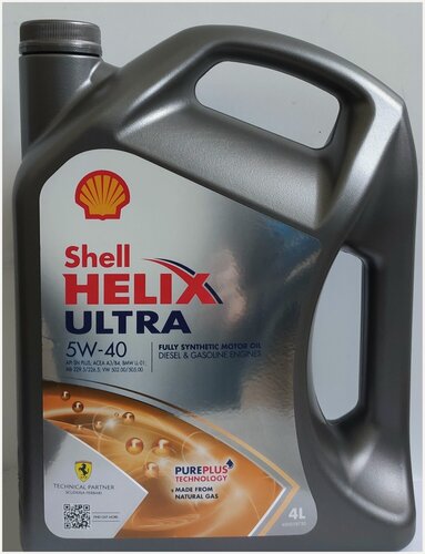 Изображение товара Синтетическое моторное масло SHELL Helix Ultra 5W-40 SP, 4 л, 1 шт.