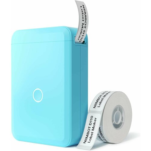 Портативный термопринтер для этикеток NIIMBOT D110 Blue