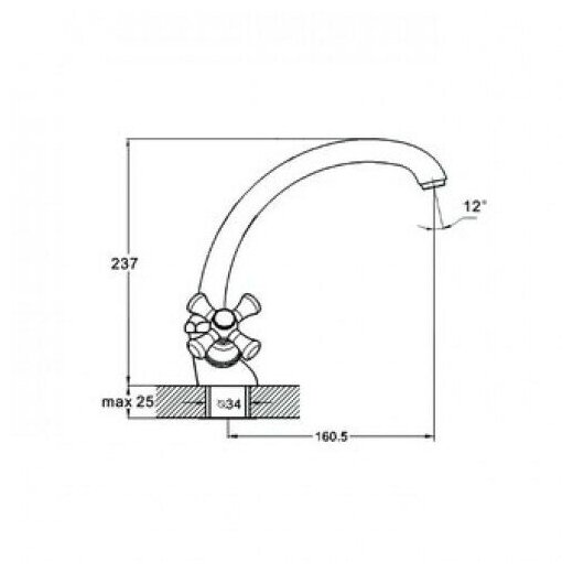 Смеситель для кухни DMT4-B722 — фото 1