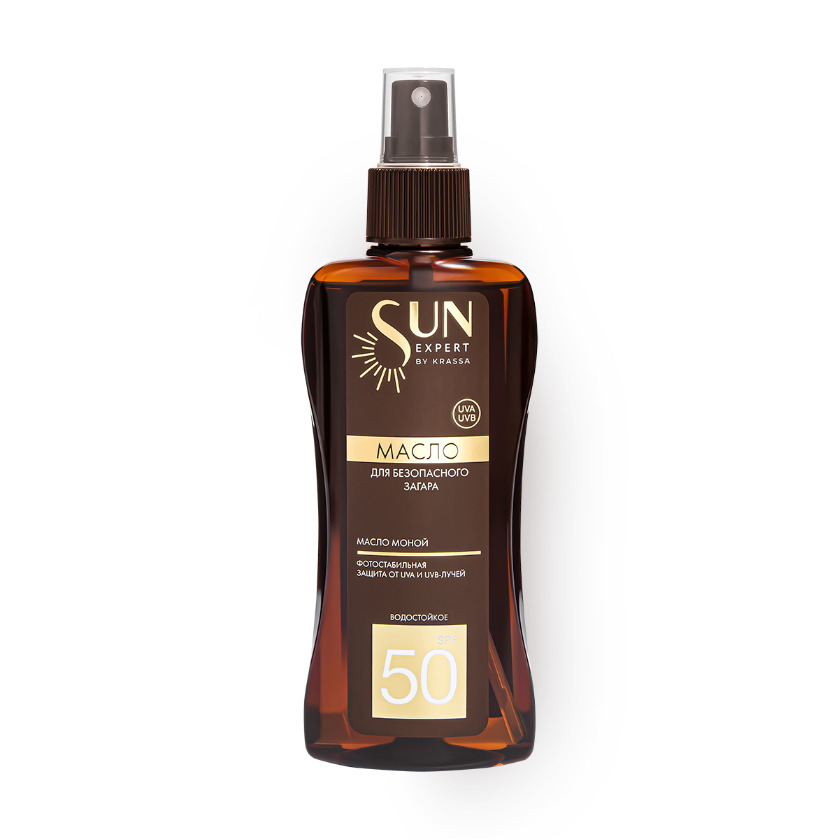 Масло для загара Krassa "Sun Expert", SPF 50, с маслом монои
