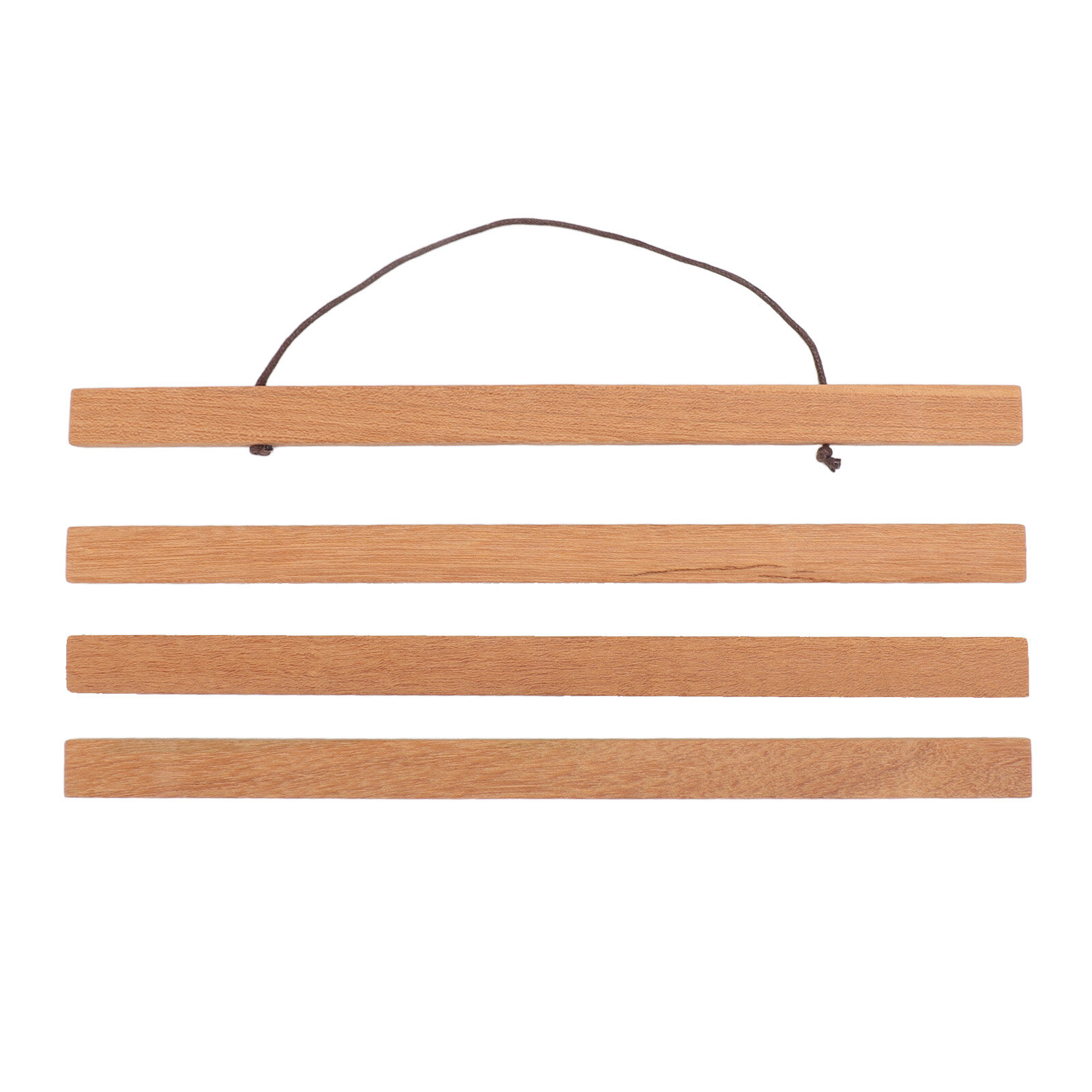 Магнитная рамка-вешалка для постеров из тикового дерева. Деревянная магнитная рамка-вешалка для постеров принтов фотографий картин карт свитков и картин на холсте 30 см / 118 дюйма.