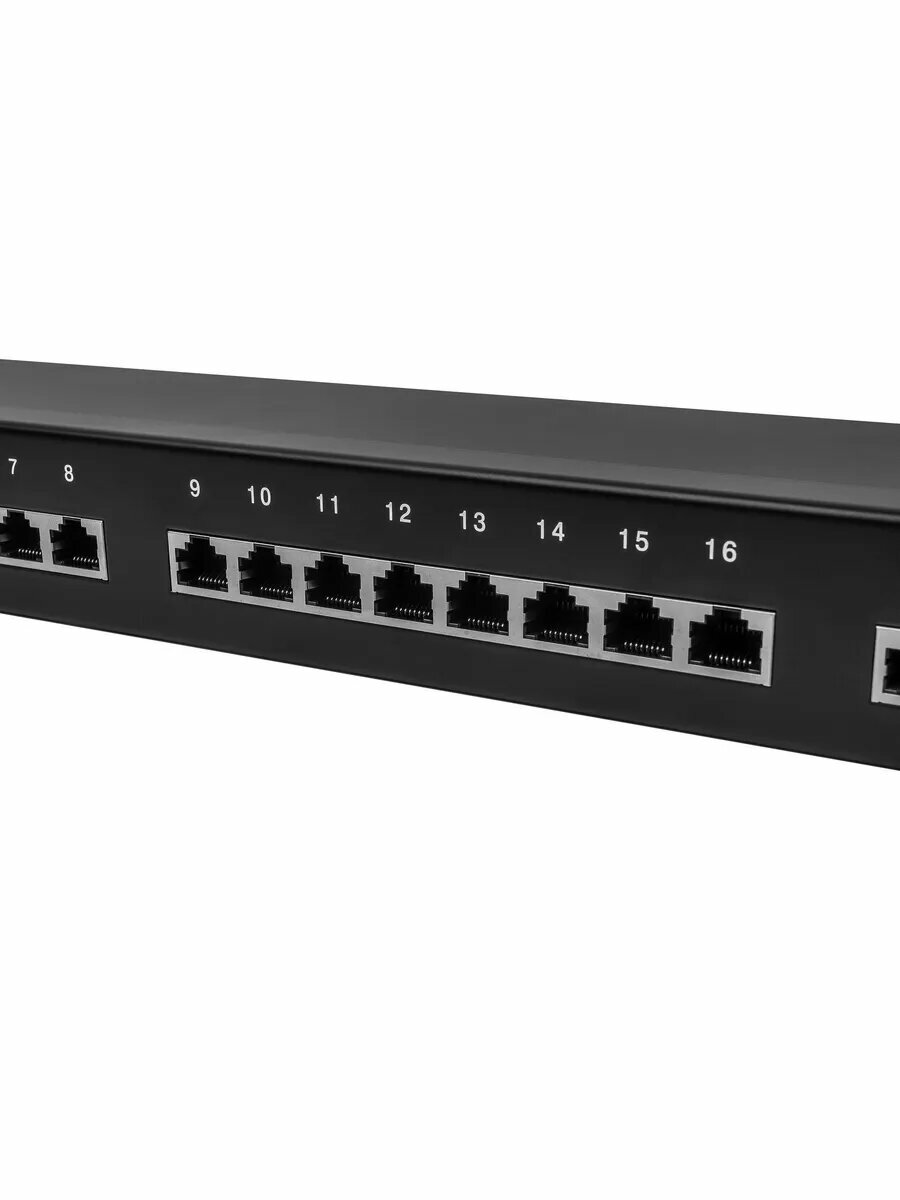 Патч-панель 19" NM-PP-1U24P-SC5E-D-102-BK 1U 24 порта кат.5E — фото 1