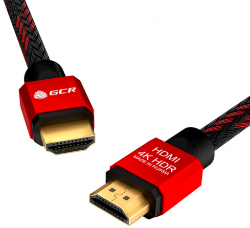 Кабель HDMI Gcr 2.0m 2.0, BICOLOR нейлон