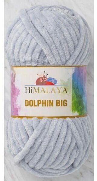 Пряжа Himalaya Dolphin Big светло-серый (76710), 100%полиэстер, 80м, 200г, 1шт