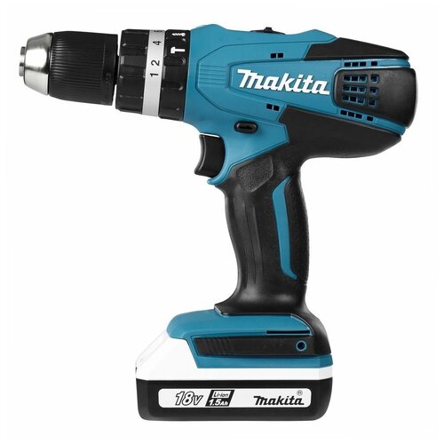 Аккумуляторная ударная дрель-шуруповерт Makita HP457DW, в кейсе, 18 В, 42 Нм