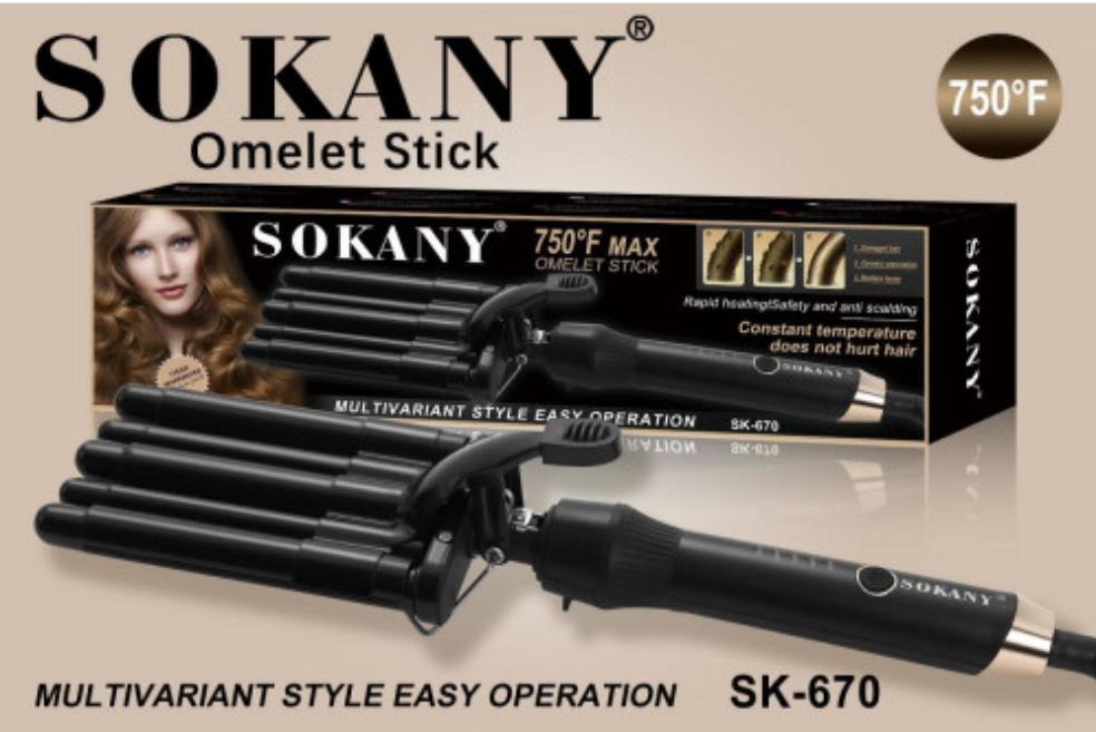Выпрямитель пятиволновая для волос SOKANY SK-670 - фотография № 2