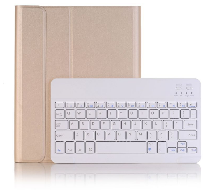 Клавиатура MyPads для Huawei MediaPad M5 Lite 10 (BAH2-L09/ W09/ AL10) съемная беспроводная Bluetooth в комплекте c кожаным чехлом