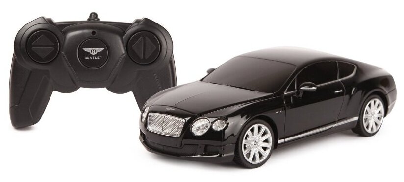 Машинка на радиоуправлении Rastar Bentley Contin GT Шампань (арт.48600), 1:24 (19,5см). Черная