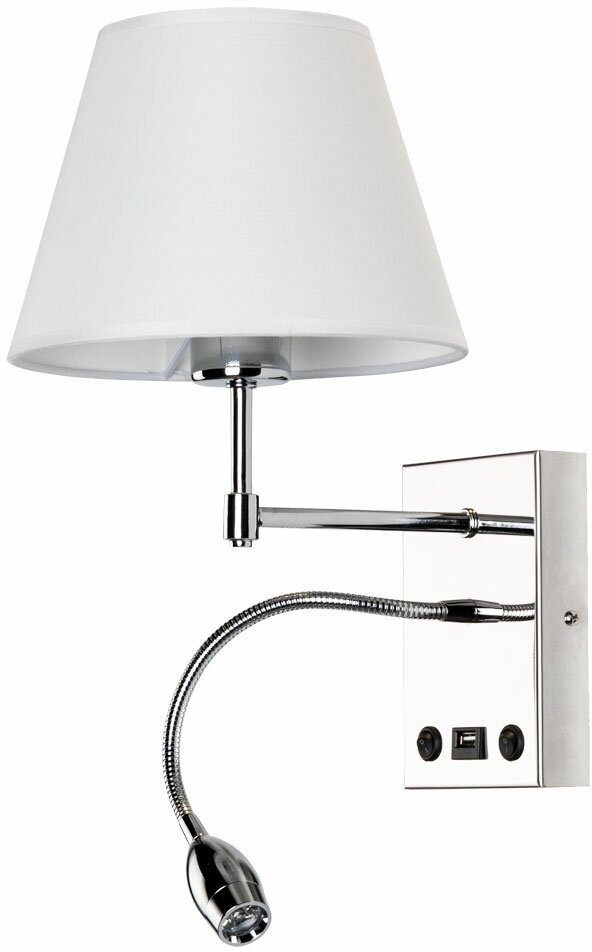 Настенное бра Arte Lamp Elba A2581AP-2CC, E27, кол-во ламп:1шт, Черный