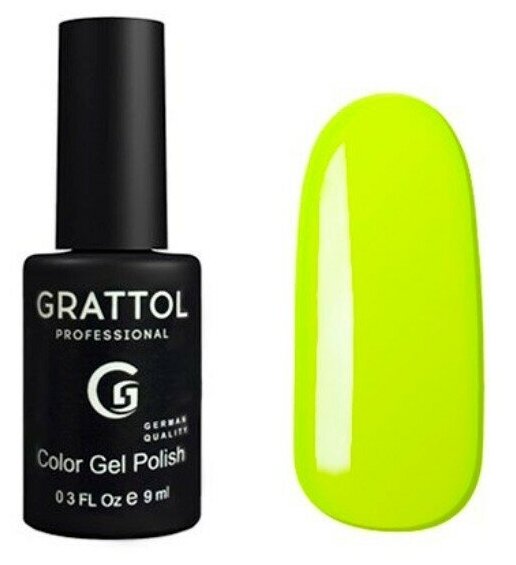 Гель-лак Grattol GTC036 Lemon, 9 мл