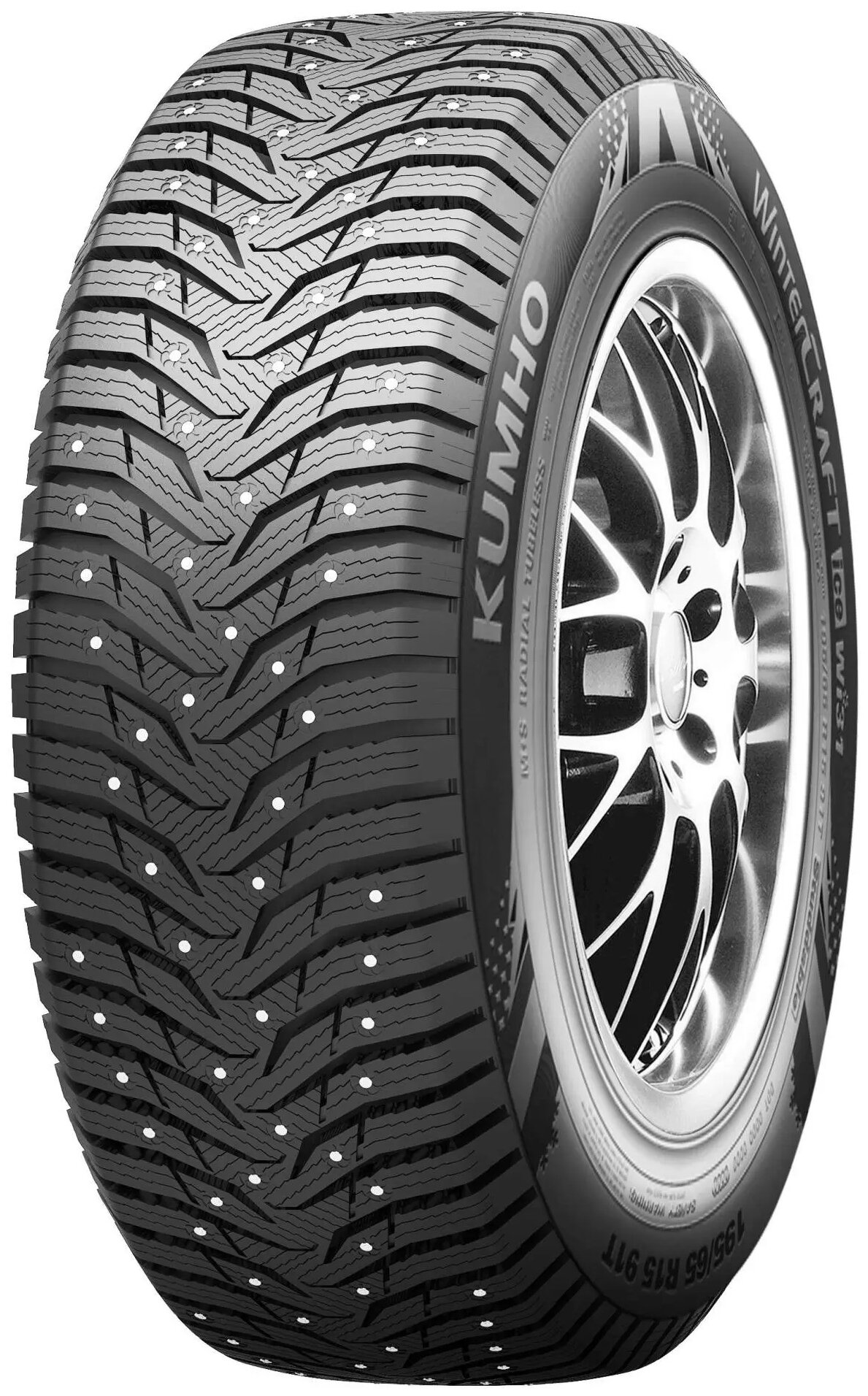 Автошина Kumho WinterCraft Ice Wi31 205/55 R16 94T шипованная