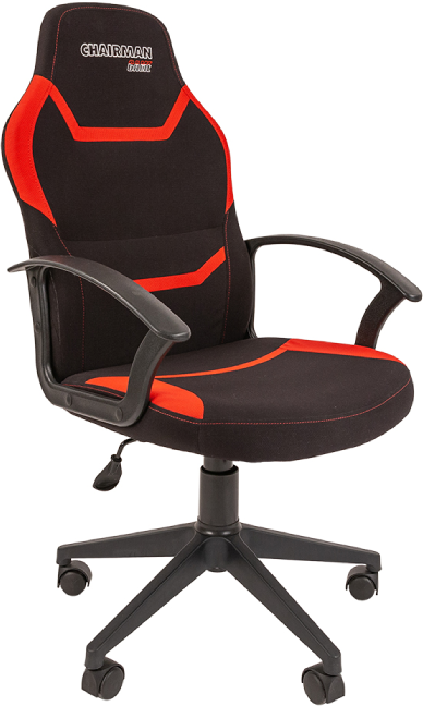 Кресло игровое Chairman game 9 ткань black/red