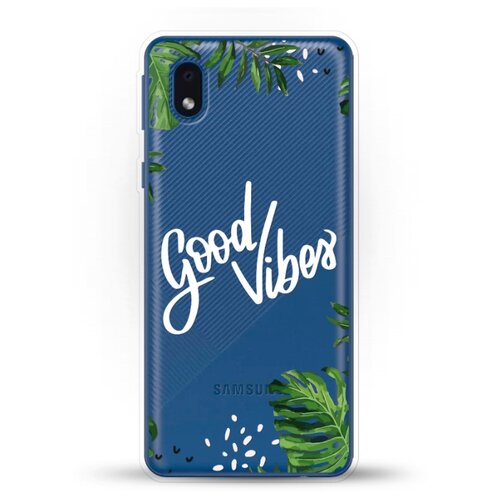 фото Силиконовый чехол good vibes на samsung galaxy a01 core andy & paul