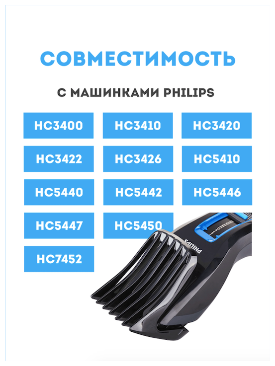 Насадка на машинку для стрижки волос для техники Philips (Филипс) CP0406. - фотография № 2