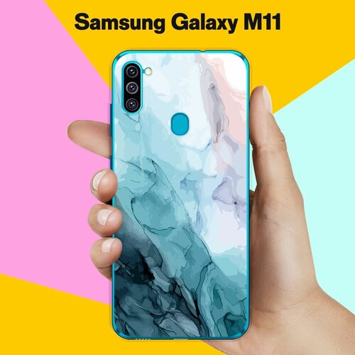 Силиконовый чехол на Samsung Galaxy M11 Акварель / для Самсунг Галакси М11 матовый силиконовый чехол фруктовая акварель фиолетовая на samsung galaxy m11 самсунг галакси м11