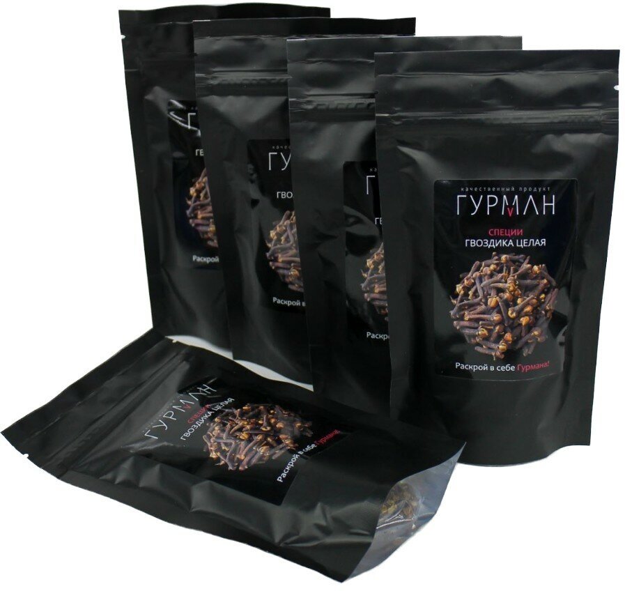 Гвоздика целая Гурман, специя 90 гр., 5 упаковок