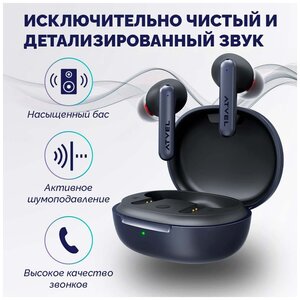 Наушники беспроводные ATVEL TWS Tune S5 ProX спортивные, игровые