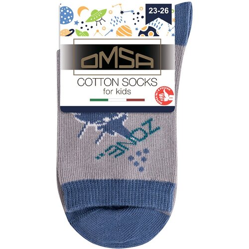 фото Носки omsa размер 27-30 (16-18), серый