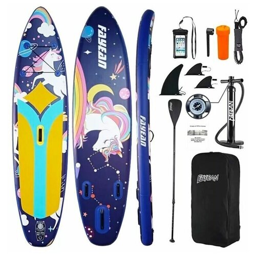 фото Сап доска детская fayean unicorn 9'6 2023 полный комплект fayean (фаен)