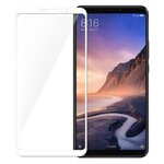 Защитное стекло 3D Tempered Glass для Xiaomi Mi Max 3 полный клей ( белая рамка ) - изображение