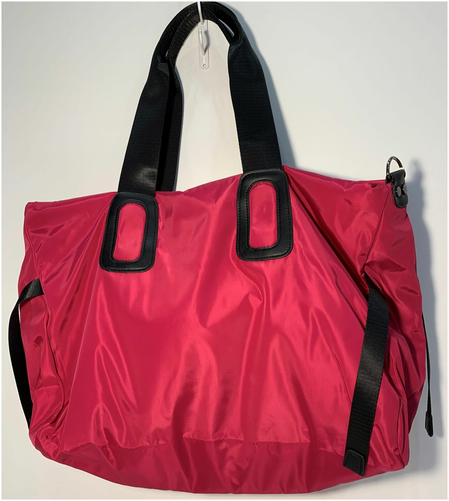 Женская сумка/ Тканевая сумка/Вместительная сумка на плечо/Цвет фуксия - фотография № 1