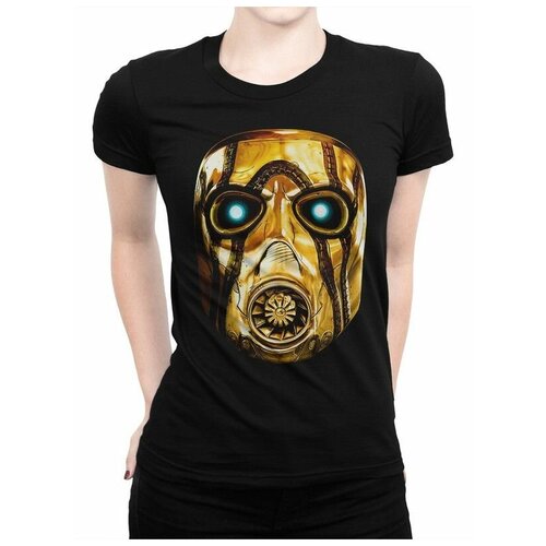 Футболка Design Heroes Borderlands - Маска Психа Женская Черная 3XL