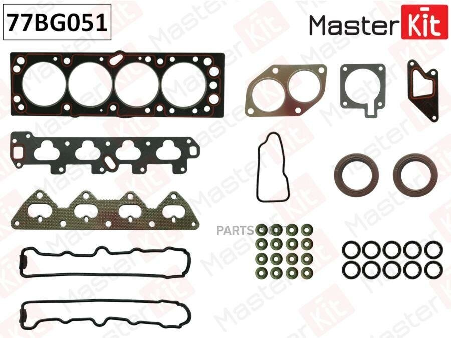 MASTERKIT 77BG051 Верхний комплект прокладок ГБЦ Opel Corsa A/B, Tigra A, X14XE 94-00