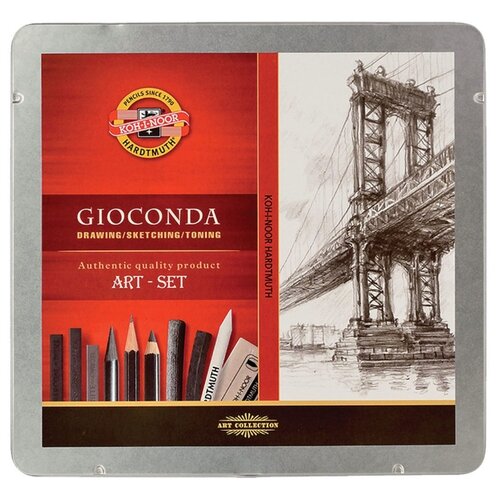 фото Koh-i-noor набор для художника gioconda, 24 предмета (8899000001pl)