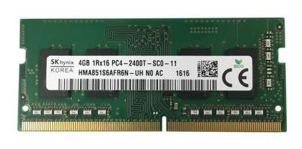 Оперативная память Hynix 4 ГБ DDR4 2400 МГц SODIMM CL17 HMA851S6AFR6N-UH