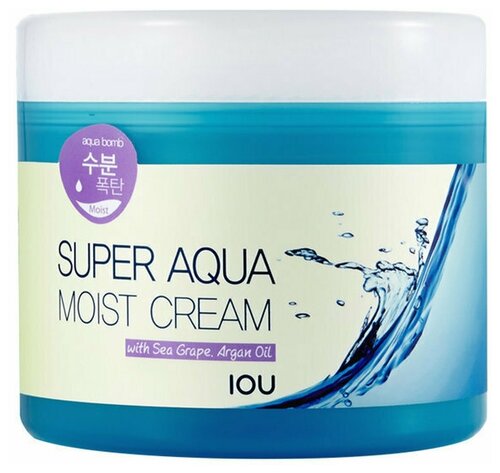 Крем для лица глубоко увлажняющий Welcos IOU Super Aqua Moist Cream 300 мл