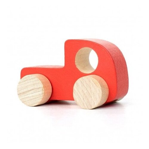 Деревянная игрушка «Каталка» «Машинка Томик» красная фигурка деревянная каталка машинка томик красная