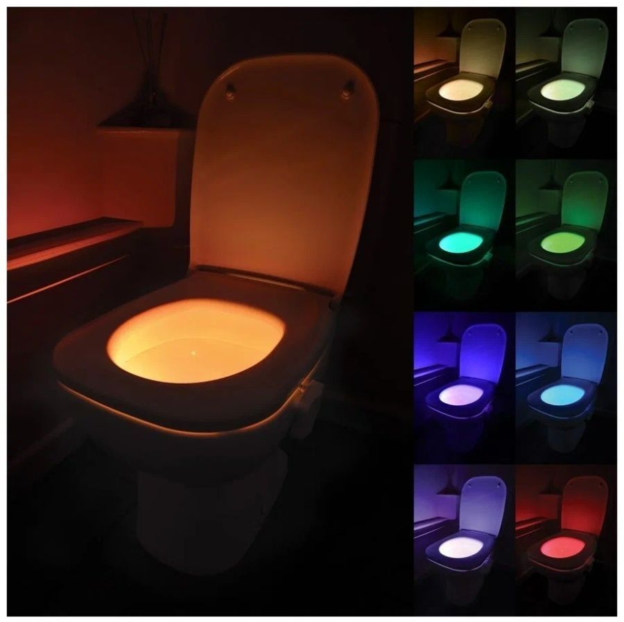 Подсветка для унитаза с датчиком движения/Светильник для туалета/Ночник в домашний туалет - фотография № 6