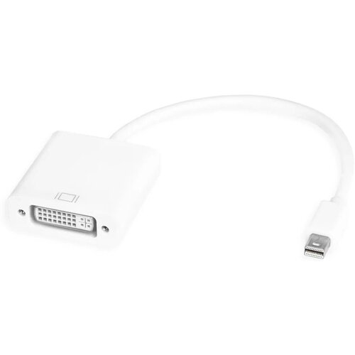 Переходник miniDisplayPort DVI 0.2м Green Connection GCR-MDP2DVI круглый белый