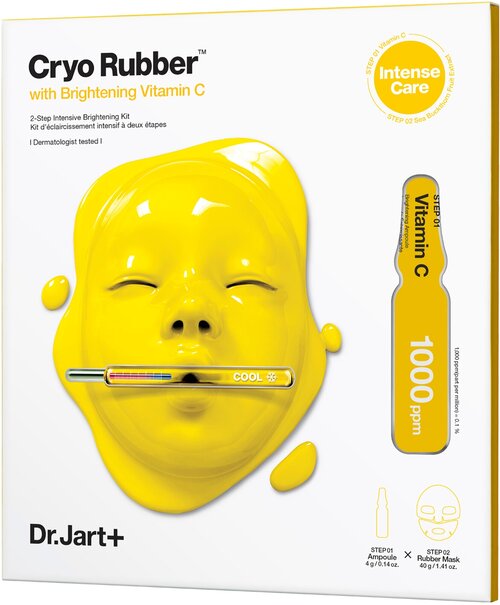 Dr. Jart+ Крио - альгинатная Маска для лица выравнивающая Cryo Rubber with Brightening Vitamin C(4g+40g)-AI, 40г