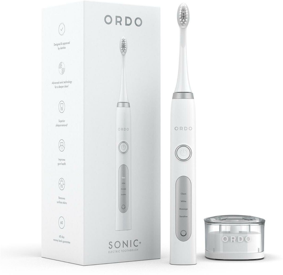 Электрическая зубная щетка ORDO Sonic+ серебристая - фотография № 1
