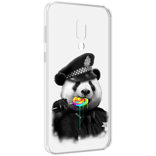 Чехол MyPads Панда полиция для Meizu 16 Plus / 16th Plus задняя-панель-накладка-бампер чехол mypads панда полиция для iphone 14 plus 6 7 задняя панель накладка бампер