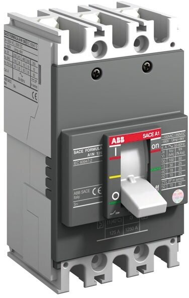 A1C 125 TMF 63-630 Автоматический выключатель 3-полюсный, 63А, 25kA ABB, 1SDA068770R1